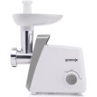 М'ясорубка Gorenje MG1601W, 1600Вт, 2.2кг/хв, 2 решітки, пластик, біла