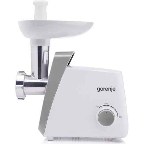 М'ясорубка Gorenje MG1601W, 1600Вт, 2.2кг/хв, 2 решітки, пластик, біла