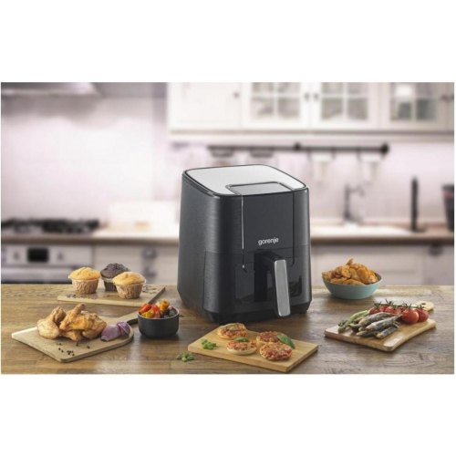 Мультипіч Gorenje AF1350DWB, 1350Вт, чаша 5.4л, сенсорне керування, 8 автоматичних програм, пластик/метал, чорна