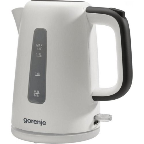 Електрочайник Gorenje K17XG, 1.7л, Strix контроль, пластик, білий