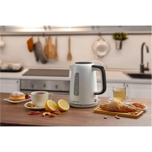 Електрочайник Gorenje K17XG, 1.7л, Strix контроль, пластик, білий