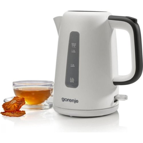 Електрочайник Gorenje K17XG, 1.7л, Strix контроль, пластик, білий