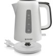 Електрочайник Gorenje K17XG, 1.7л, Strix контроль, пластик, білий