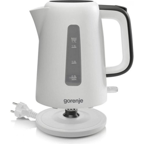 Електрочайник Gorenje K17XG, 1.7л, Strix контроль, пластик, білий