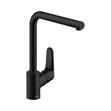 Змішувач для кухні Hansgrohe Focus, поворотний, 1 важіль, матовий чорний (31817670)