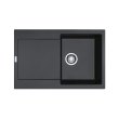 Мийка кухонна Franke Maris MRG 611, врізна, прямокутна, одна чаша, з крилом, фраграніт, онікс (114.0306.815)