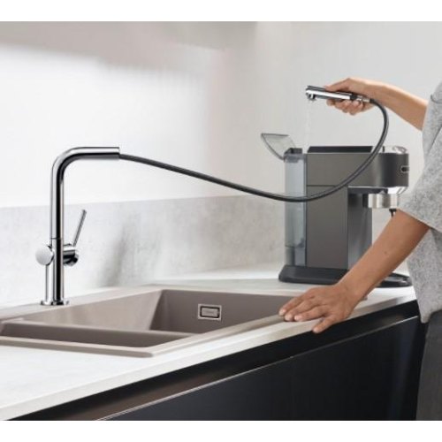 Змішувач для кухні Hansgrohe Talis M54, витяжний, 1 важіль, хром (72808000)