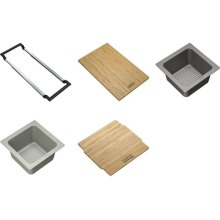 Набір аксесуарів Franke All In 2, міні-коландер, ємність для зберігання, 2 дошки, утримувач (112.0655.482)