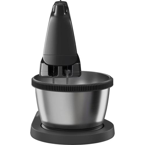 Міксер стаціонарний Electrolux ESM4B, 500Вт, 4 насадки, металева чаша, 3.5л, темно-сірий