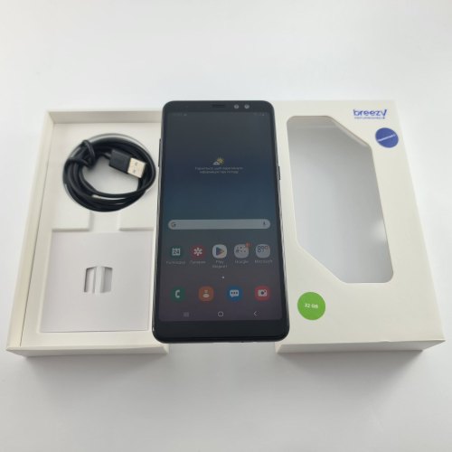 Смартфон Samsung Galaxy A8+ 2018 32 GB Black USED **