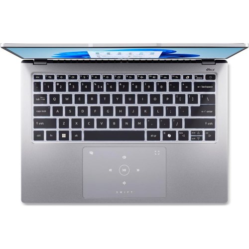 Ноутбук Acer Swift Go 14 SFG14-73 14 2.8K OLED, Intel U7-155H, 32GB, F1TB, UMA, Win11, сріблястий (NX.KSGEU.005)