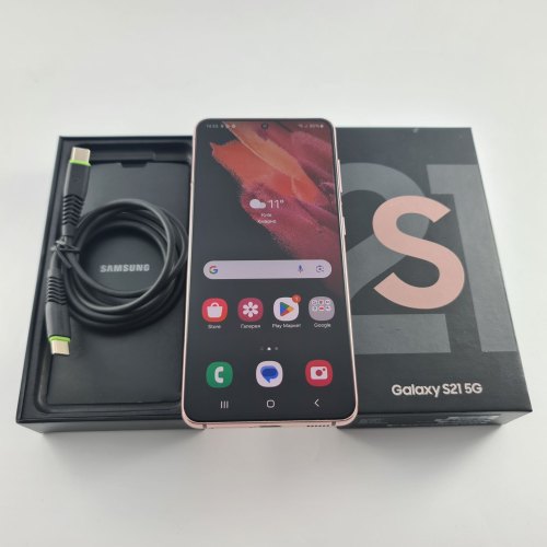 Смартфон Samsung Galaxy S21 (G991B) 128Gb Phantom Pink (SM-G991BZIDSEK) USED **