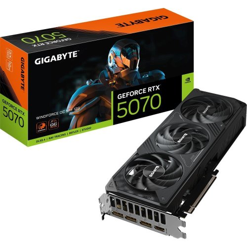 Відеокарта GIGABYTE GeForce RTX 5070 12GB WINDFORCE OC SFF (GV-N5070WF3OC-12GD)