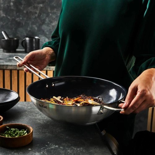 Сковорода ВОК Tefal Nordica, 28см, нержавіюча сталь (H8711955)