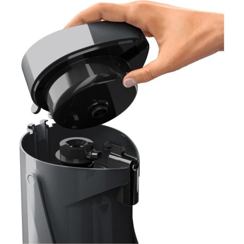 Термос Tefal Ponza Pump, 1.9л, пластик/скло, чорний (K3140114)