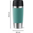 Термочашка Tefal Travel Mug Classic Twist, 360мл, нержавіюча сталь, зелений (N2024310)