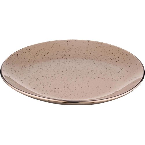 Тарілка обідня Ardesto Emilia, 27.5см, кераміка, коричнева (AR0826EBR)