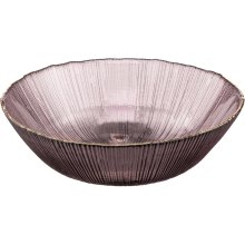 Салатник Ardesto Mallow, 20см, скло, рожевий (AR5015)