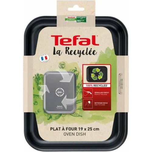 Форма для запікання Tefal La Recyclee, прямокутна, алюміній, чорна (J5700553)