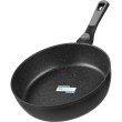 Сковорода глибока Ardesto Gemini Bari, 28см, знімна ручка, алюміній, чорна (AR1228B)
