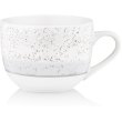 Чашка Ardesto Siena, 500мл, порцеляна, біло-сіра (AR2950SW)