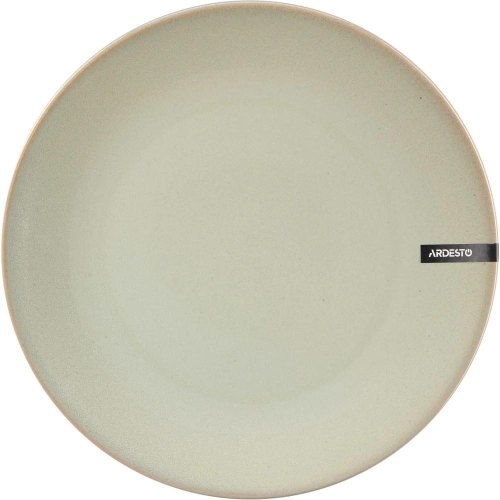 Тарілка обідня Ardesto Lecco, 27см, кераміка, сіра (AR2927LRG)