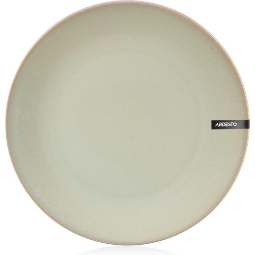 Тарілка обідня Ardesto Lecco, 27см, кераміка, сіра (AR2927LRG)