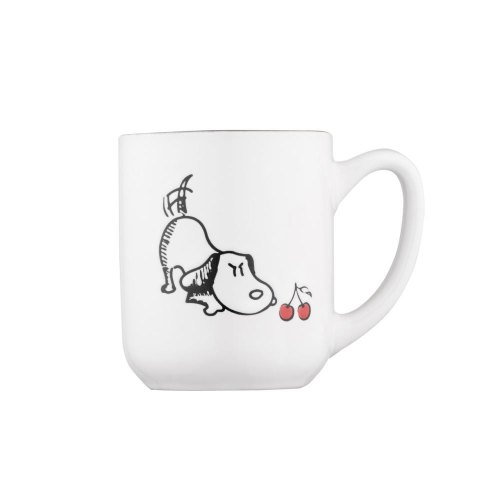 Чашка Ardesto Dog, 380мл, кераміка, біло-сіра (AR3057)