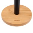 Тримач для паперових рушників Ardesto Midori, метал/бамбук, чорний (AR0913BB)