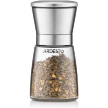 Млинок Ardesto Gemini, для солі та перцю, 180мл, скло/нержавіюча сталь, прозорий (AR2101SS)