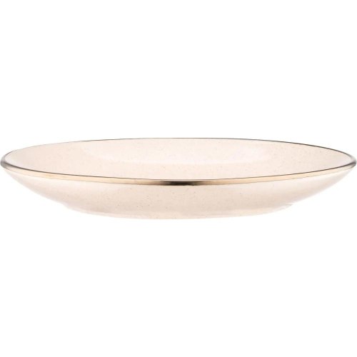 Тарілка десертна Ardesto Emilia, 20см, кераміка, бежева (AR0719EBG)