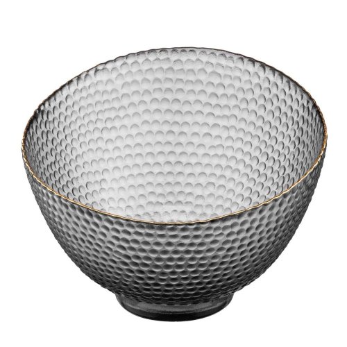 Салатник Ardesto Commelina, 18см, скло, сірий (AR5018)