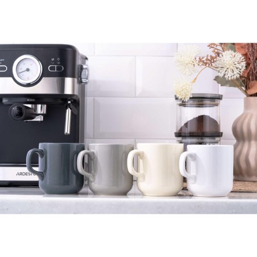 Чашка Ardesto Carlo, 280мл, кераміка, сіра (AR3047GR)