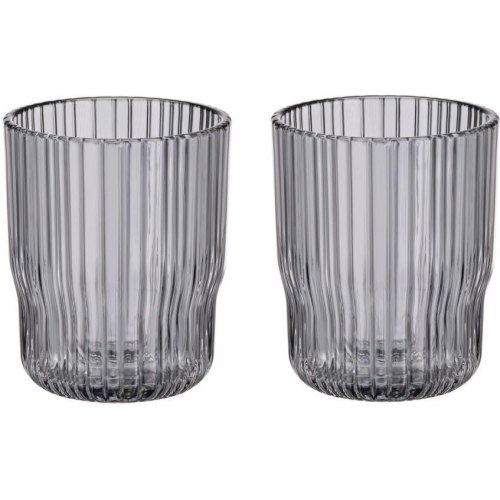 Набір склянок Ardesto Graphite, 300мл, 2шт, скло, сірий (AR2630SG)