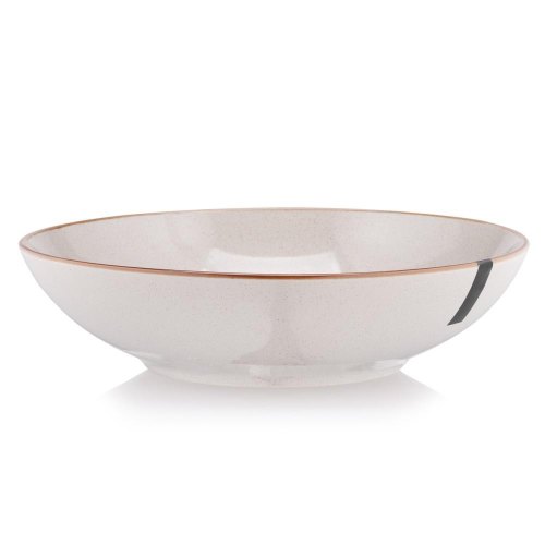 Тарілка супова Ardesto Apulia, 820мл, 20.8см, кераміка, сіра (AR2921AG)