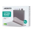 Набір дошок кухонних Ardesto Fresh, 4шт, на підставці, пластик (AR1404GB)