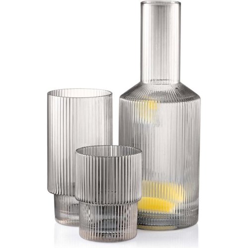 Набір склянок Ardesto Graphite, 380мл, 2шт, скло, сірий (AR2638SG)