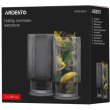 Набір склянок Ardesto Graphite, 380мл, 2шт, скло, сірий (AR2638SG)