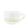 Чашка Ardesto Siena, 500мл, порцеляна, біло-зелена (AR2950SWG)