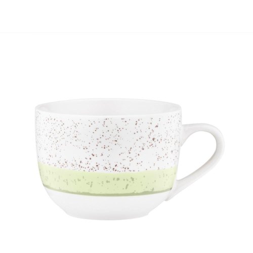 Чашка Ardesto Siena, 500мл, порцеляна, біло-зелена (AR2950SWG)
