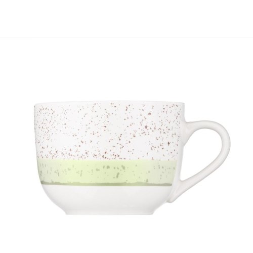 Чашка Ardesto Siena, 500мл, порцеляна, біло-зелена (AR2950SWG)