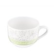 Чашка Ardesto Siena, 500мл, порцеляна, біло-зелена (AR2950SWG)