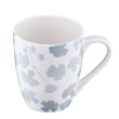 Чашка Ardesto Capri, 320мл, порцеляна, біло-блакитна (AR0432CWB)