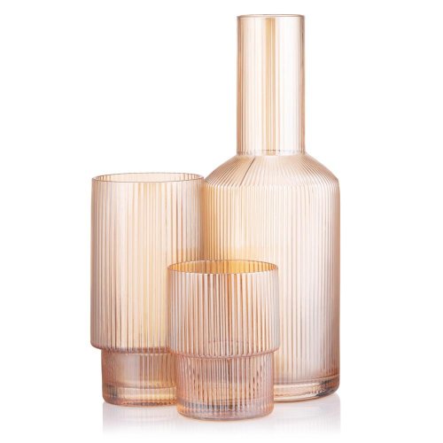 Набір склянок Ardesto, 380мл, 2шт, скло, золотистий (AR2638GG)