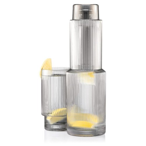 Графин Ardesto Graphite, 800мл, боросилікатне скло, сірий (AR2690GP)