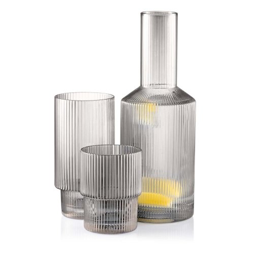 Графин Ardesto Graphite, 800мл, боросилікатне скло, сірий (AR2690GP)