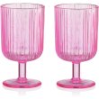 Набір келихів Ardesto, 300мл, 2шт, скло, рожевий (AR2630GPN)