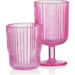 Набір келихів Ardesto, 300мл, 2шт, скло, рожевий (AR2630GPN)