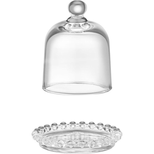 Лимонниця Ardesto, 9см, з кришкою, скло, прозора (AR2603L)