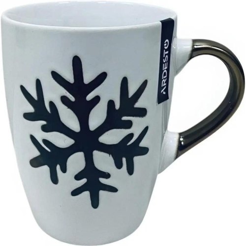 Чашка Ardesto Christmas Snowflake, 320мл, кераміка, колір в асортименті (AR3059AS)